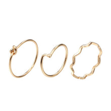 Load image into Gallery viewer, Love Flower Wave Zircon Stackable Knuckle Ring