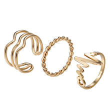 Load image into Gallery viewer, Love Flower Wave Zircon Stackable Knuckle Ring