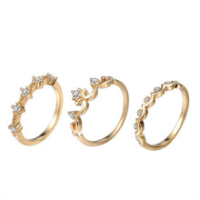 Load image into Gallery viewer, Love Flower Wave Zircon Stackable Knuckle Ring