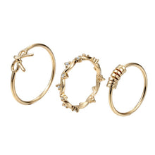 Load image into Gallery viewer, Love Flower Wave Zircon Stackable Knuckle Ring