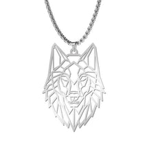 Load image into Gallery viewer, My Shape Wolf Animal Necklace Steel Forest Animals Men Necklace