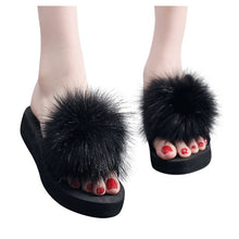 Load image into Gallery viewer, Home furry Women's Fashion Flats Casual Indoor
