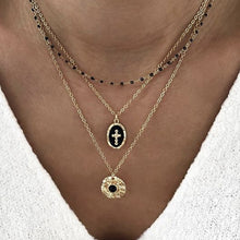 Load image into Gallery viewer, Multi-layer Retro Cross Pendant Necklace