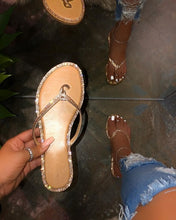 Load image into Gallery viewer, Sexy Rhinestone Slippers Angle Flip-Flops Simple Sleeve