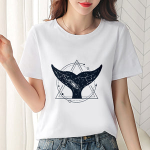 Summer  T shirt Women's Casual Harajuku Short Sleeve