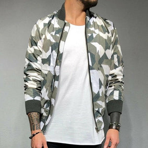 Men's Jackets Casual Camouflage Trench Outwear