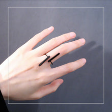 Load image into Gallery viewer, New Originality Simple Open double-line Geometry Finger Rings
