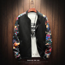 Load image into Gallery viewer, Floral Fashion Fall Winter Pilot Jacket
