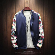 Load image into Gallery viewer, Floral Fashion Fall Winter Pilot Jacket
