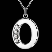 Load image into Gallery viewer, Letter A-S  Free Shipping silver plated Necklace
