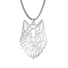 Load image into Gallery viewer, My Shape Wolf Animal Necklace Steel Forest Animals Men Necklace
