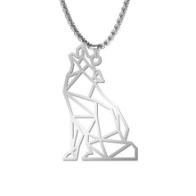 Load image into Gallery viewer, My Shape Wolf Animal Necklace Steel Forest Animals Men Necklace
