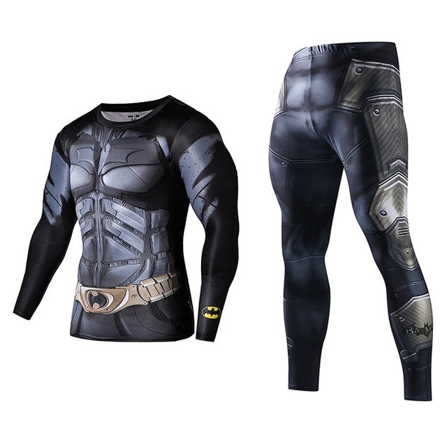 Men's Compression GYM training Clothes Suits