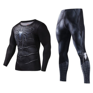 Men's Compression GYM training Clothes Suits