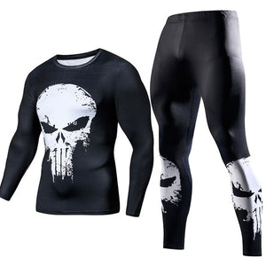 Men's Compression GYM training Clothes Suits