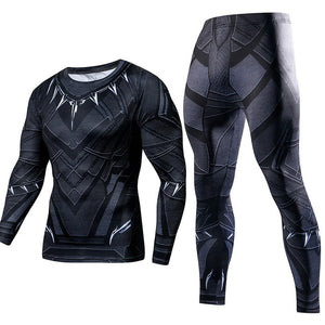 Men's Compression GYM training Clothes Suits