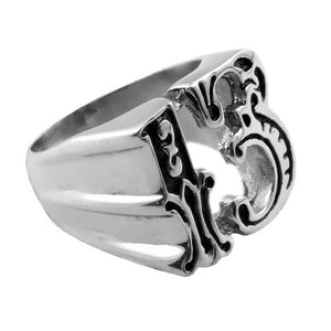 Classic Retro Men Lucky Number 13 Ring