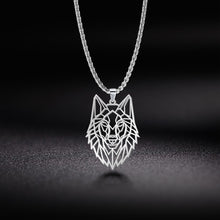 Load image into Gallery viewer, My Shape Wolf Animal Necklace Steel Forest Animals Men Necklace
