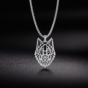 My Shape Wolf Animal Necklace Steel Forest Animals Men Necklace