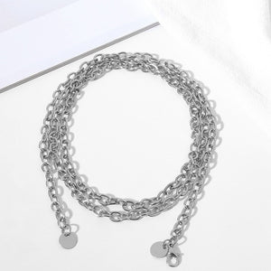 Women Retro Metal Waist Chain Belt