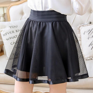 All Match High Waist Lace A Line Bubble Skirt