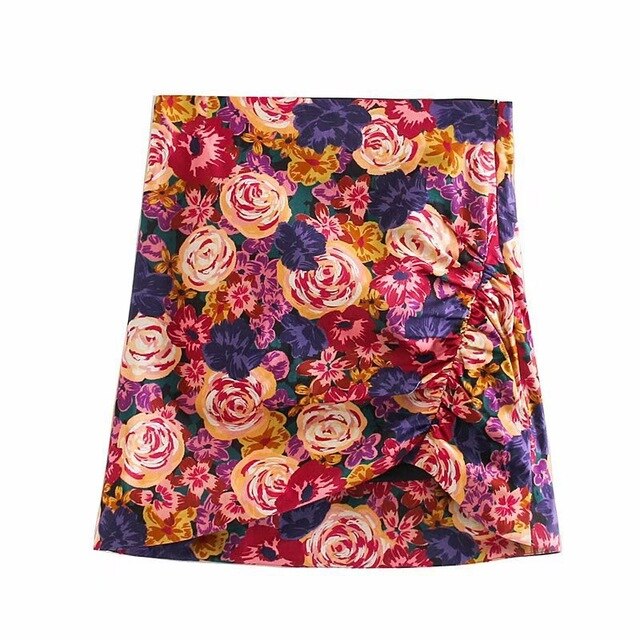 New Print Skirt High Waist Mini Sexy Skirts