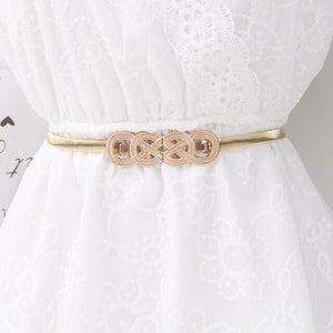 Elastic Metal Waist Silver Gold Chain Belts